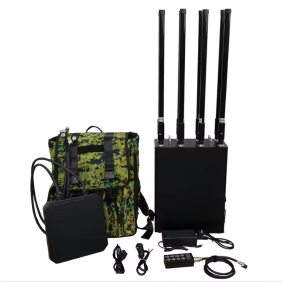 UAV Anti Drone DroneJammer 400watts Backpack 8 bands