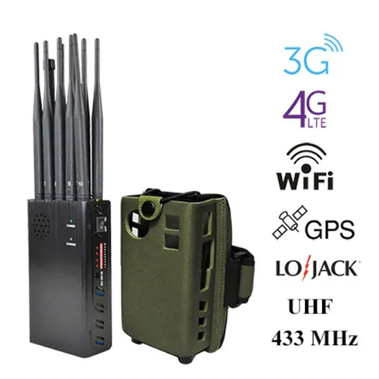 3G/4G Mobile Phone Signal Jammer with 5 Powerful Antenna (4G LTE +Wimax)