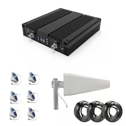 American Countries Use Black Triple Band 3G 4G Amplifier UMTS LTE Cellphone Signal Booster AGC Mgc 700MHz B12/17/13/28 & 1900/2600MHz Repeater