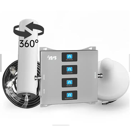  Four Band GSM 2G 3G 4G Mobile Network Signal Booster 900 1800 2100 2600MHz